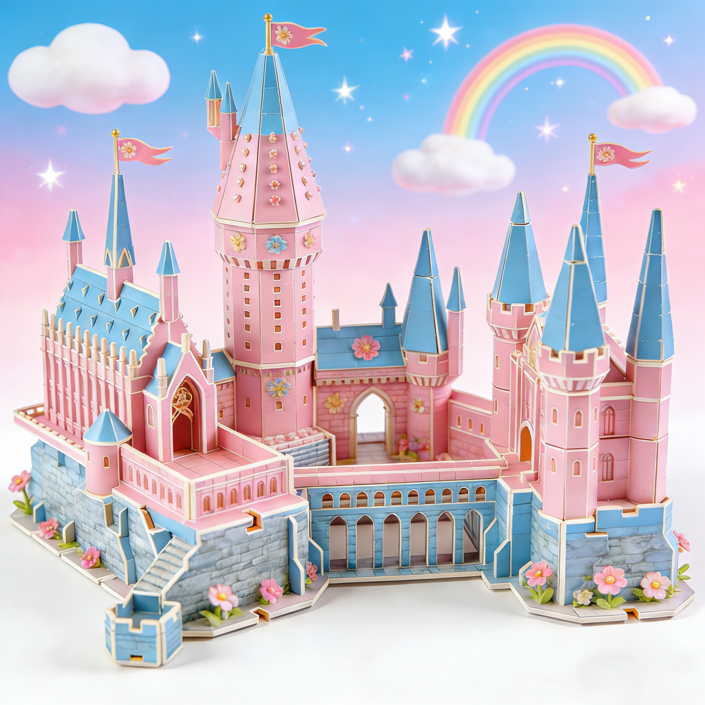 Fairytale Castle 3D Puzzle Dreamy Castle Scene