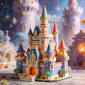 Fantasy Fairytale Castle 3D Puzzle A Magical Castle Scene Built by Hand