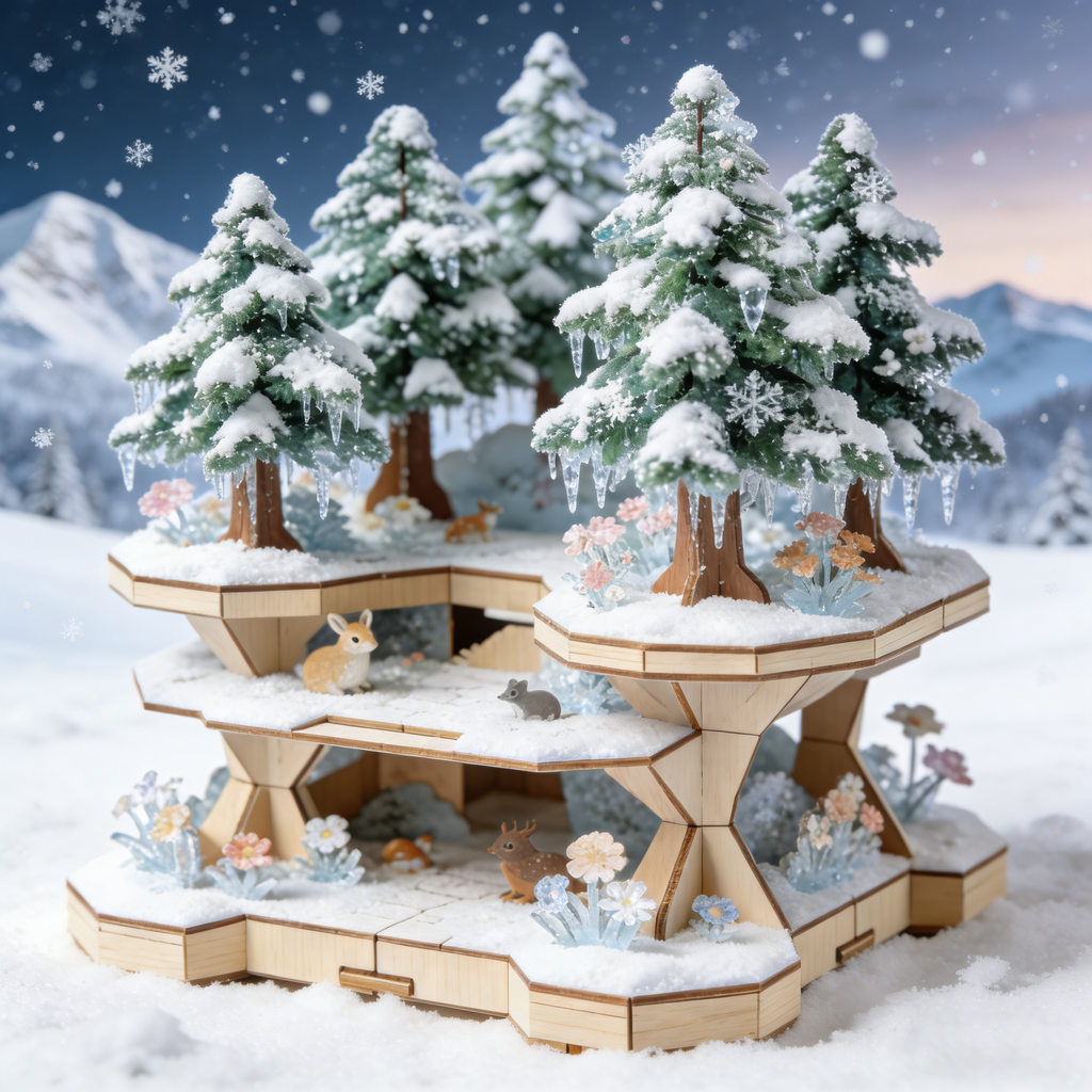 Build a Peaceful Winter Forest by Hand