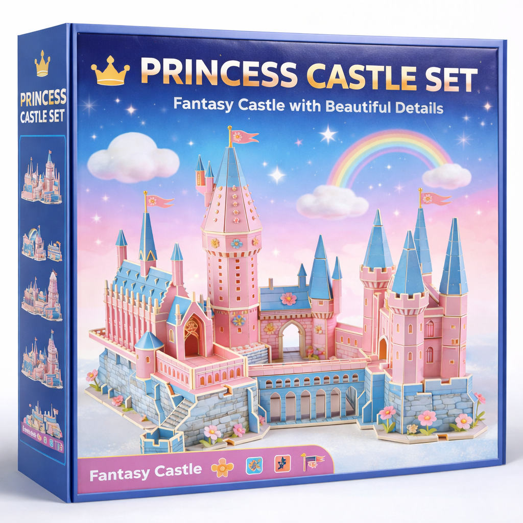 Fairytale Castle 3D Puzzle Dreamy Castle Scene