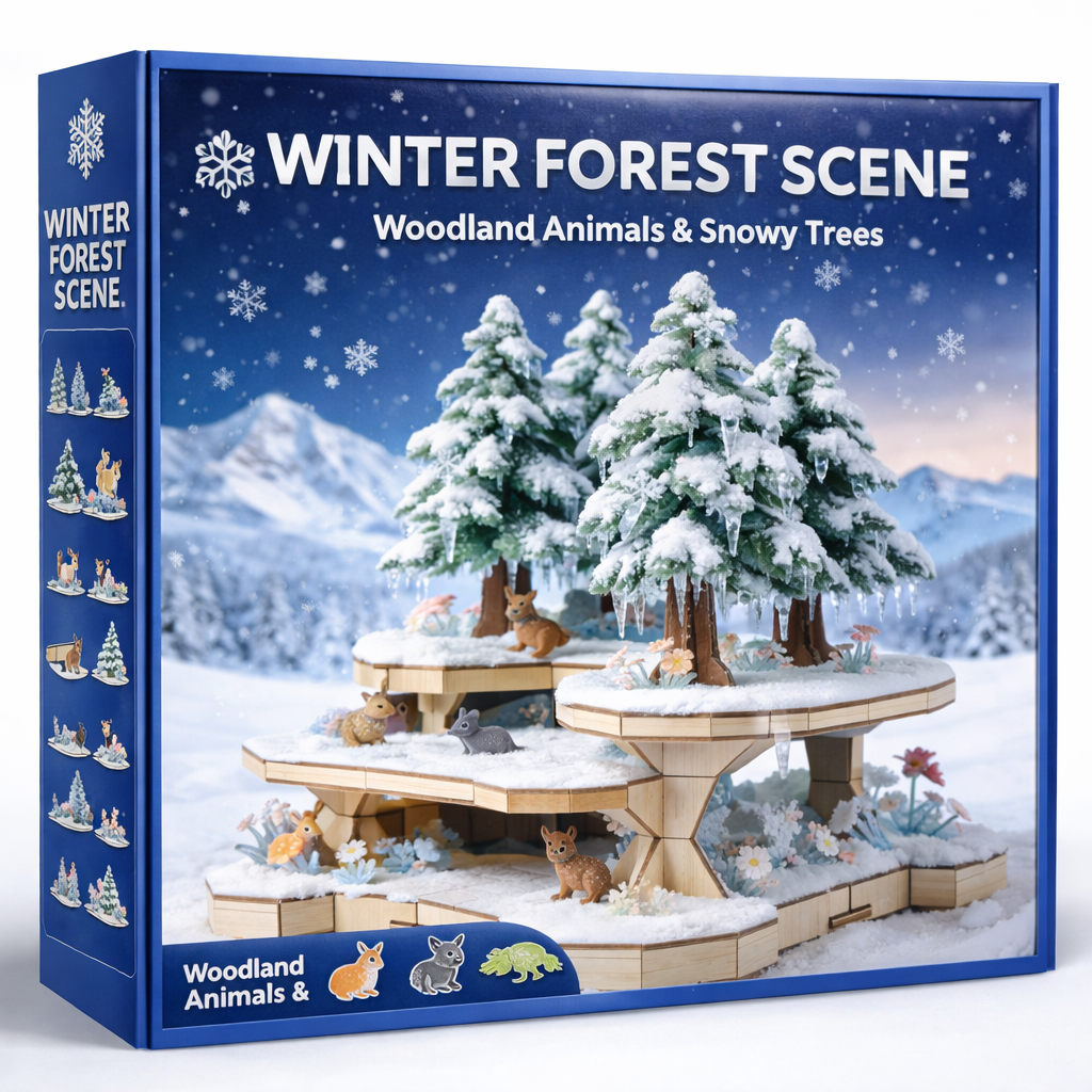 Build a Peaceful Winter Forest by Hand